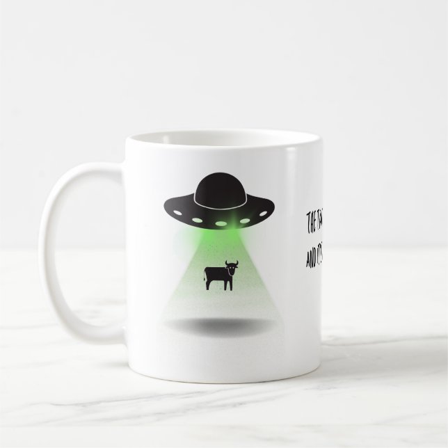 Cow Abduction Coffee Mug (Left)