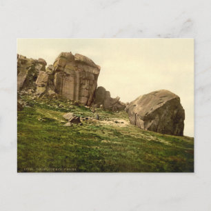 Cow and Calf Rocks, Ilkley, Yorkshire, England Postcard