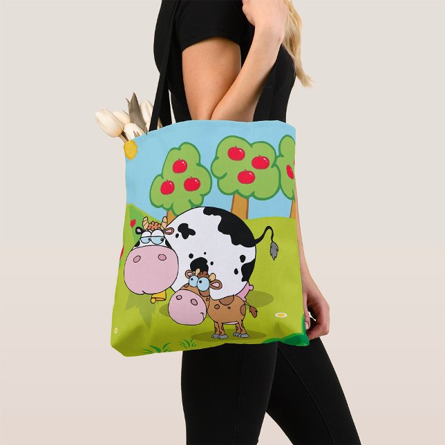 Cow And Calf Tote Bag (Creator Uploaded)