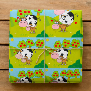 Cow And Calf Wrapping Paper
