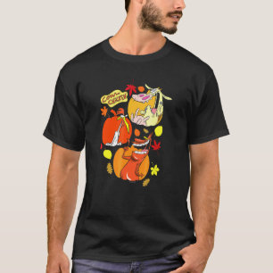 Cow And Chicken Halloween Pumpkin Group Poster T-Shirt