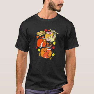 Cow And Chicken Halloween Pumpkin Group Poster   T-Shirt