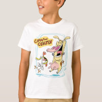 Cow and Chicken Laughing Graphic