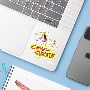 Cow and Chicken Logo Graphic