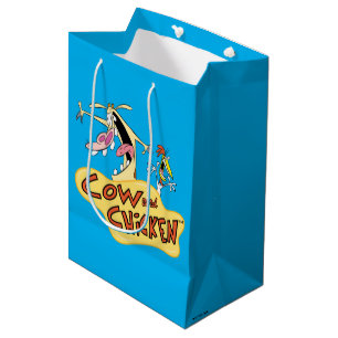 Cow and Chicken Logo Graphic Medium Gift Bag