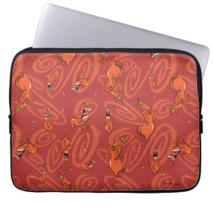 Cow and Chicken Red Guy Pattern Laptop Sleeve