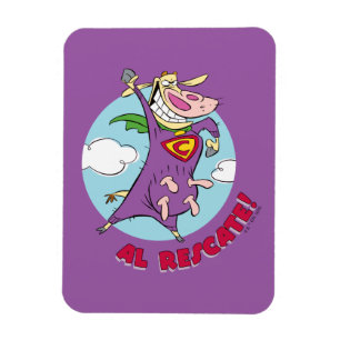 Cow and Chicken Super Cow Al Rescate! Magnet