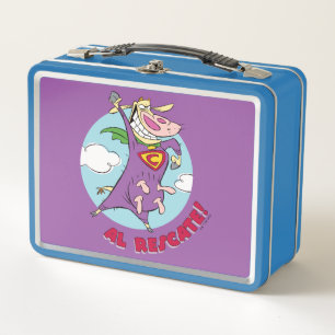 Cow and Chicken Super Cow Al Rescate! Metal Lunch Box