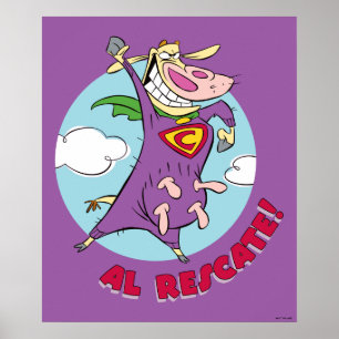 Cow and Chicken Super Cow Al Rescate! Poster