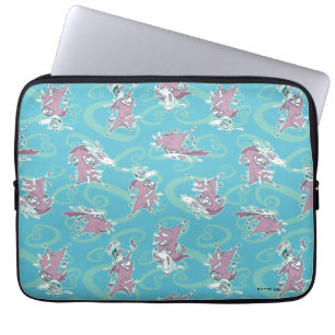 Cow and Chicken Super Cow Pattern Laptop Sleeve