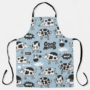 Cow and milk apron