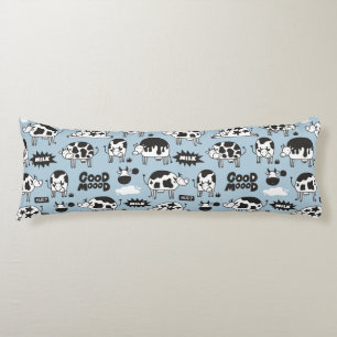 Cow and milk body cushion