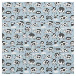 Cow and milk fabric