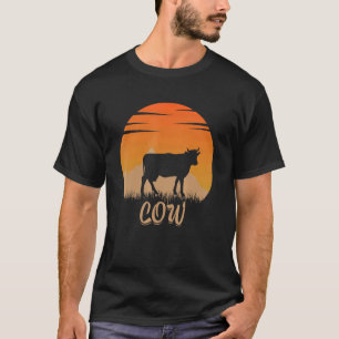 Cow Animal Hot In The Mounta In Nature T-Shirt