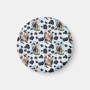 Cow Animal Pattern Design Magnet