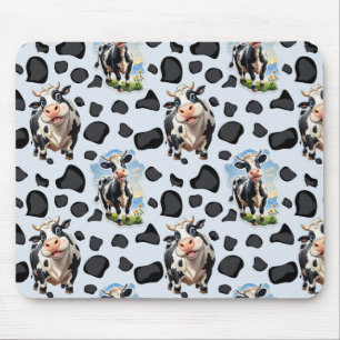 Cow Animal Pattern Design Mouse Pad