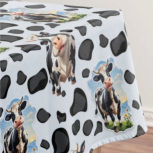 Cow Animal Pattern Design  Tablecloth