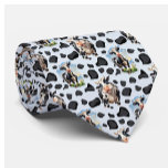 Cow Animal Pattern Design  Tie<br><div class="desc">Cute cows And Cow Skin hide patches seamless repeat pattern Design</div>