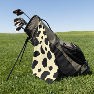Cow Animal Skin Colour Pattern Design Golf Towel