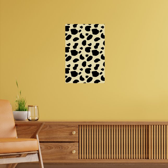 Cow Animal Skin Colour Pattern Design  Poster (Living Room 2)