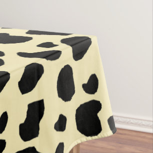 Cow Animal Skin Colour Pattern Design Tablecloth