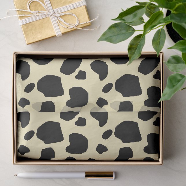 Cow Animal Skin Colour Pattern Design  Tissue Paper (Gift)