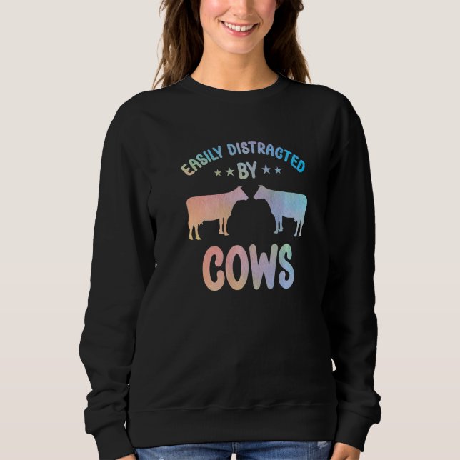 Cow Apparel Farmer Cows Lover for Women & Kids Pre Sweatshirt (Front)