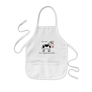 Cow Appreciation Day Kids Apron