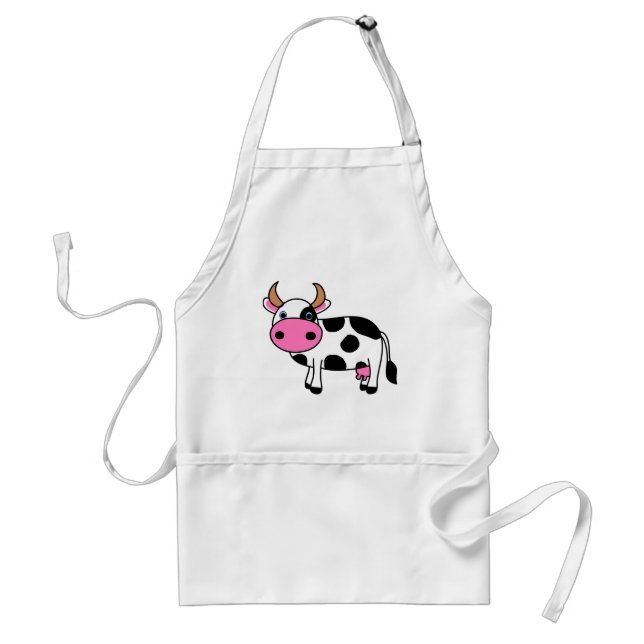 cow art standard apron (Front)