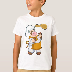 Cow as Cook with Dough T-Shirt
