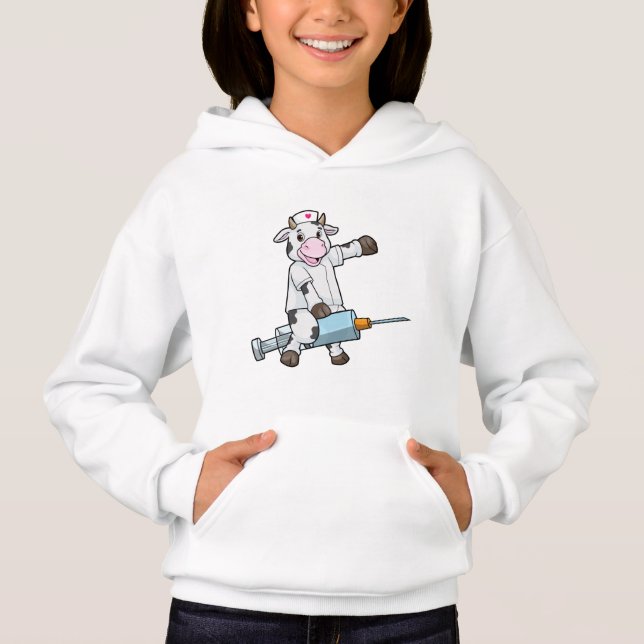 Cow as Nurse with Heart & Syringe (Front)