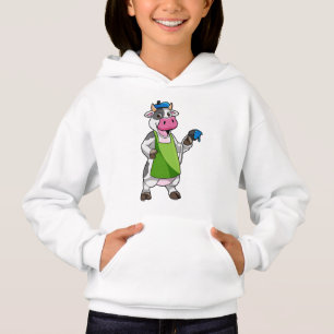 Cow as Painter with Paint & Apron