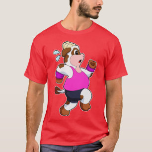 Cow at Running T-Shirt