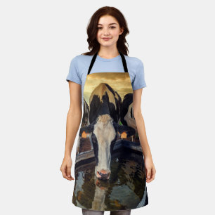 Cow at the Water Trough Apron