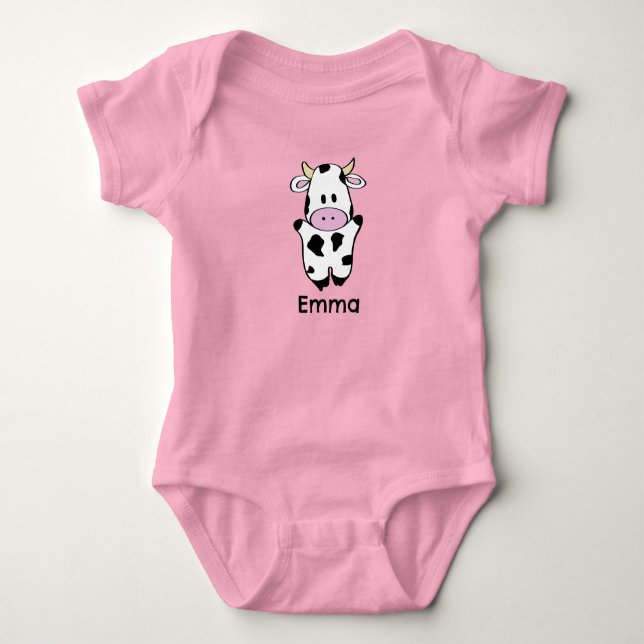 Cow Baby Bodysuit (Front)