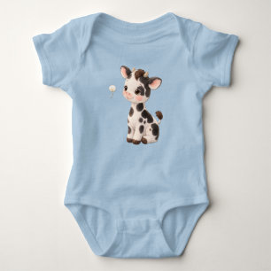 Cow Baby Bodysuit – Cute Spotted Farm Animal