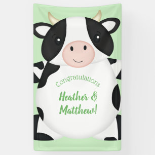 Cow Baby Shower Farm Banner