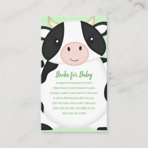 Cow Baby Shower Farm Enclosure Card