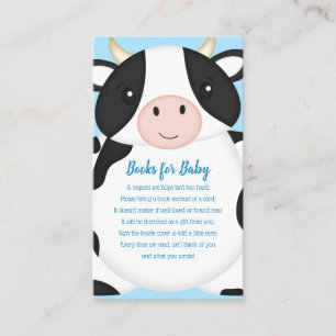Cow Baby Shower Farm Enclosure Card