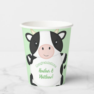 Cow Baby Shower Farm Paper Cups