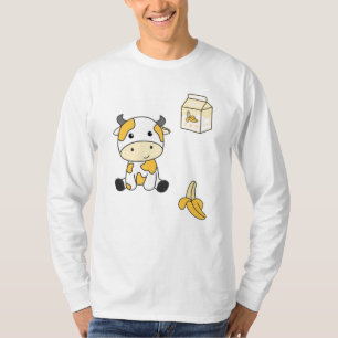 Cow Banana Kawaii Retro Japanese Banana Cows T-Shirt