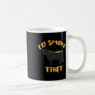 Cow Bbq Grilling Funny Meat Lovers Sarcastic Humou Coffee Mug