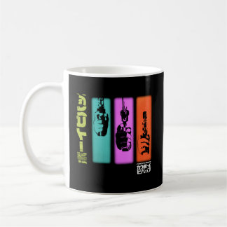 Cow Bebop Hand Gun Colourful Panels Coffee Mug