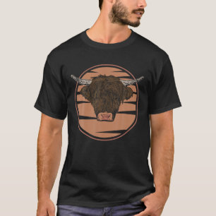 Cow Beef Animal Face Cow Motif Farmer Animal Motif T-Shirt