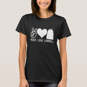 Cow Bell More Cowbell Vintage Funny Drummer Cowbel T-Shirt