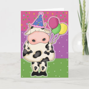 Cow Birthday Cards and Postage Stamps