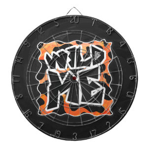 Cow Black and Orange Wild Me Dartboard