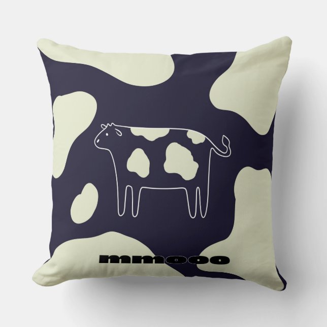 Cow black and white cushion (Front)