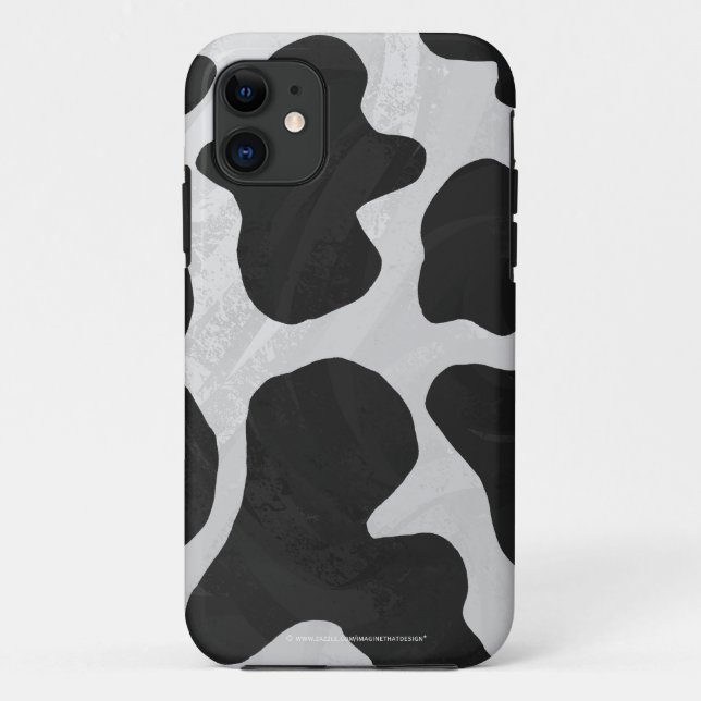 Cow Black and White Print Case-Mate iPhone Case (Back)