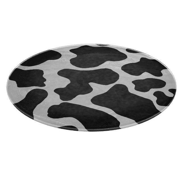 Cow Black and White Print Cutting Board (Corner)